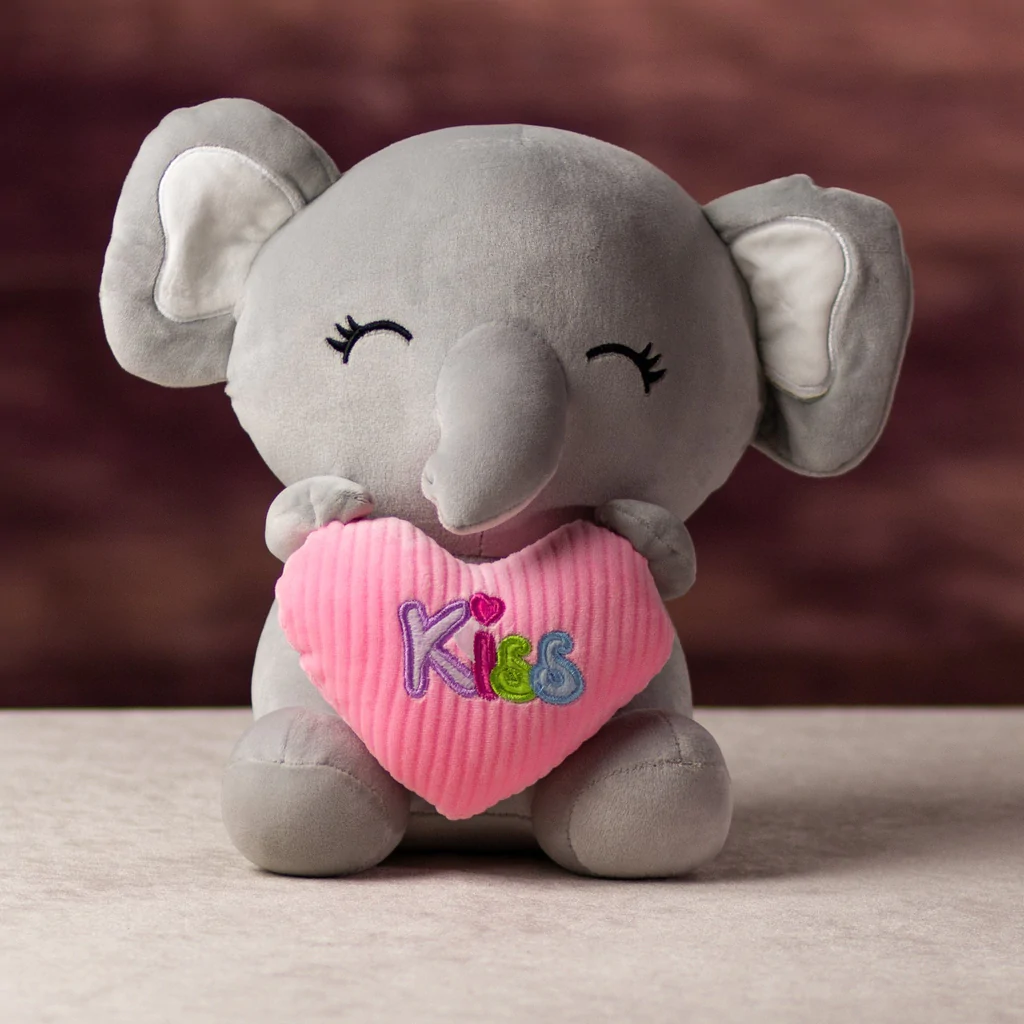 Kiss Valentine Elephant Stuffed Animal from Annaville Florist