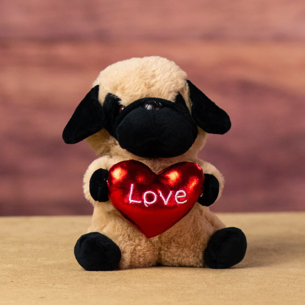 Mini Love Pug for Valentine's Day from Annaville Florist