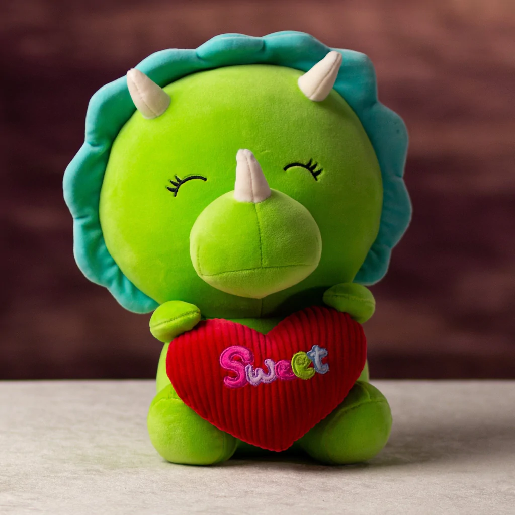 Sweet Valentine Dinosaur Stuffed Animal from Annaville Florist