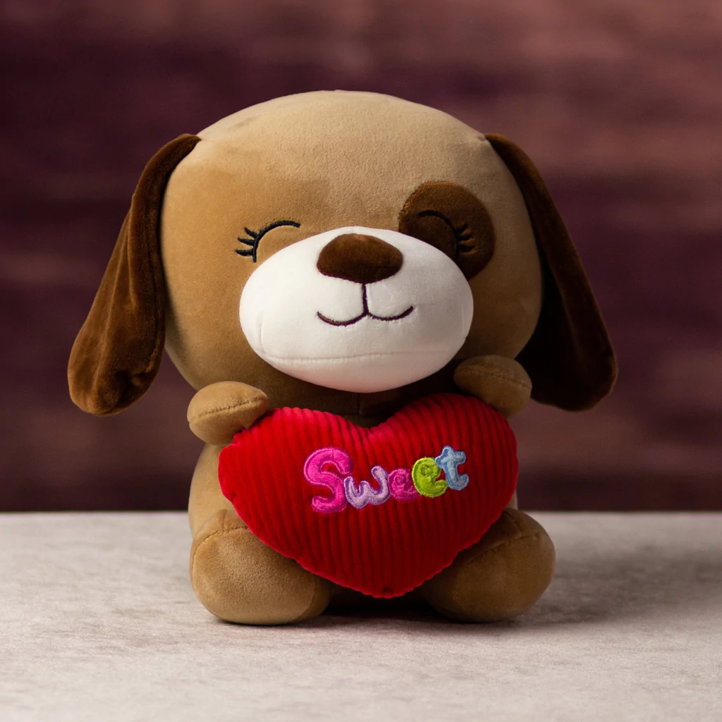 Sweet Valentine Dog Stuffed Animal from Annaville Florist