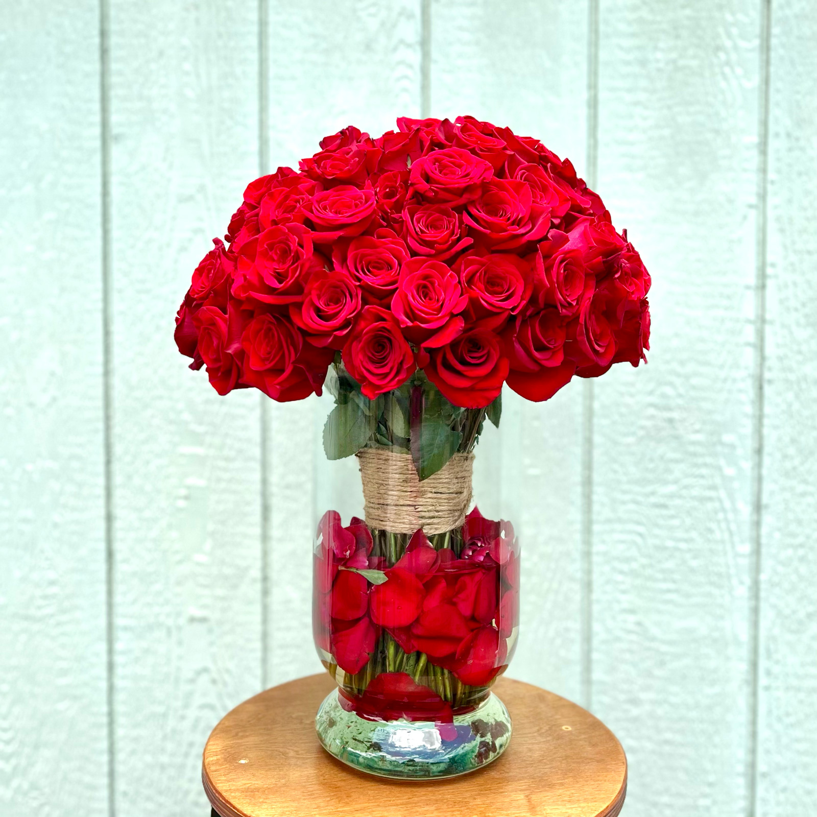100 red roses by Annaville Florist in Corpus Christi, Texas
