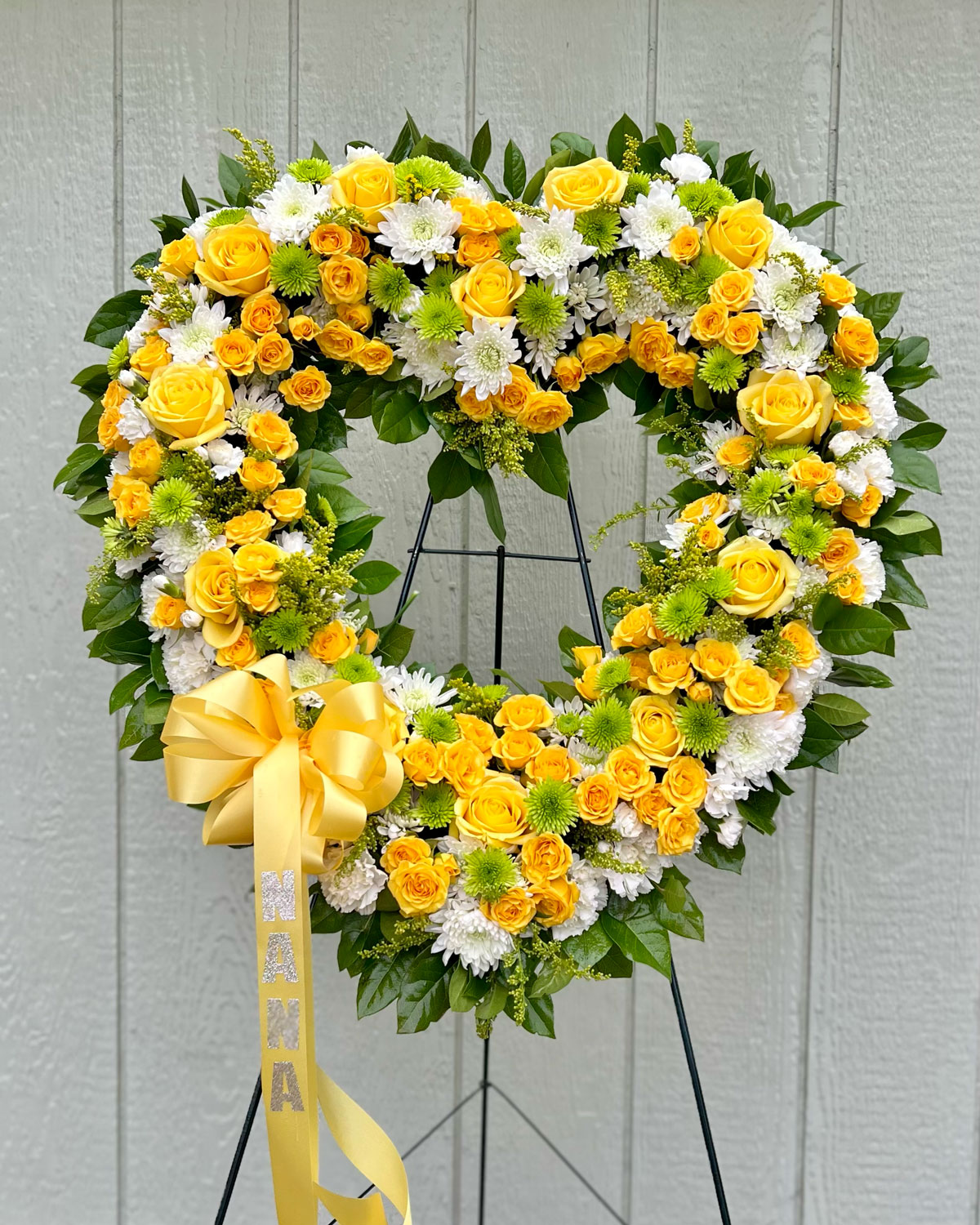 Condolence Heart Spray for Annaville Florist - located near Sawyer George Funeral Home in Corpus Christi, Texas