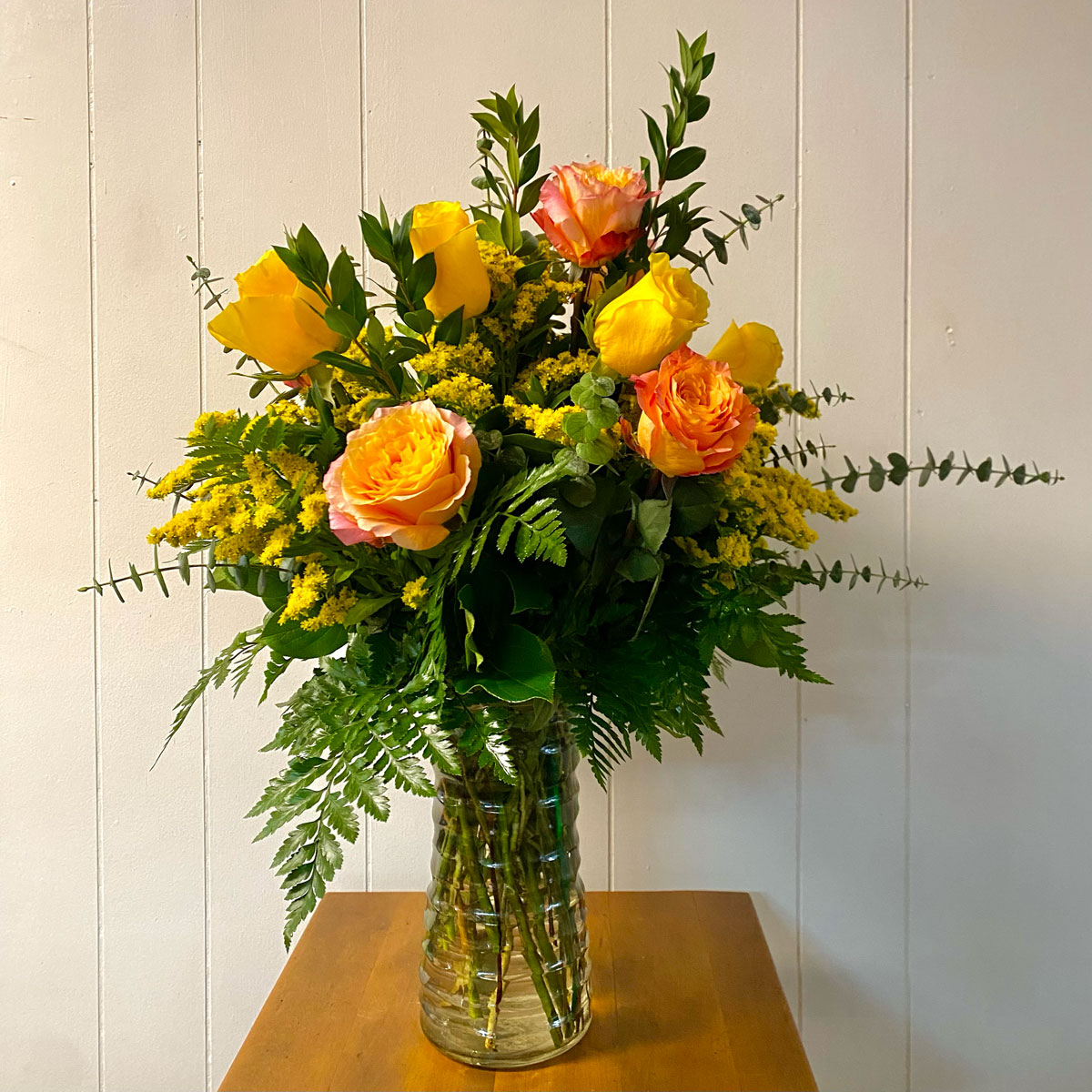 Annaville Florist yellow and orange roses