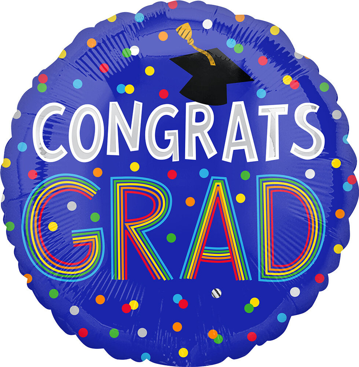 Blue Congrats Grad Balloon