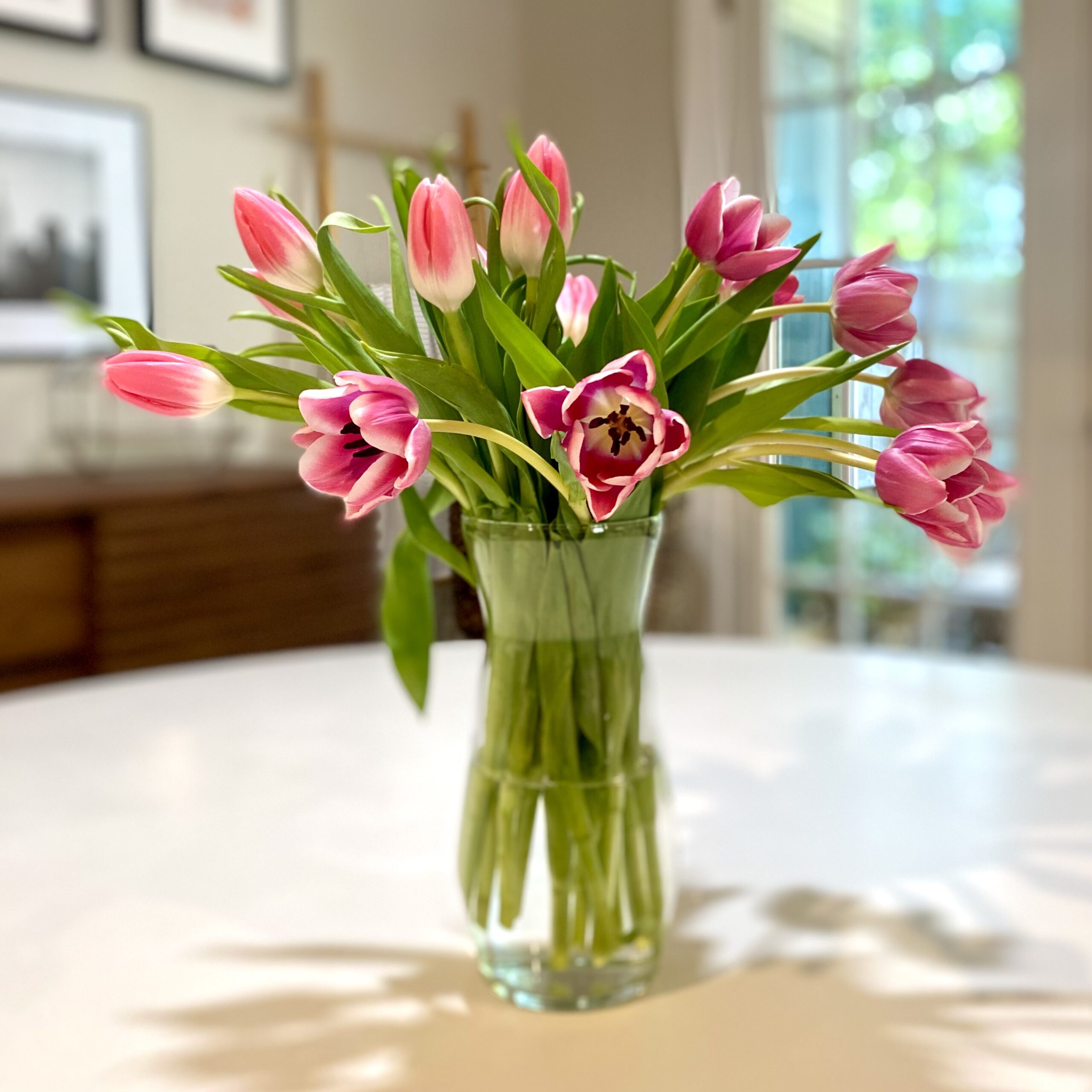 Simply sophisticated tulips in an elegant vase for delivery near 78410