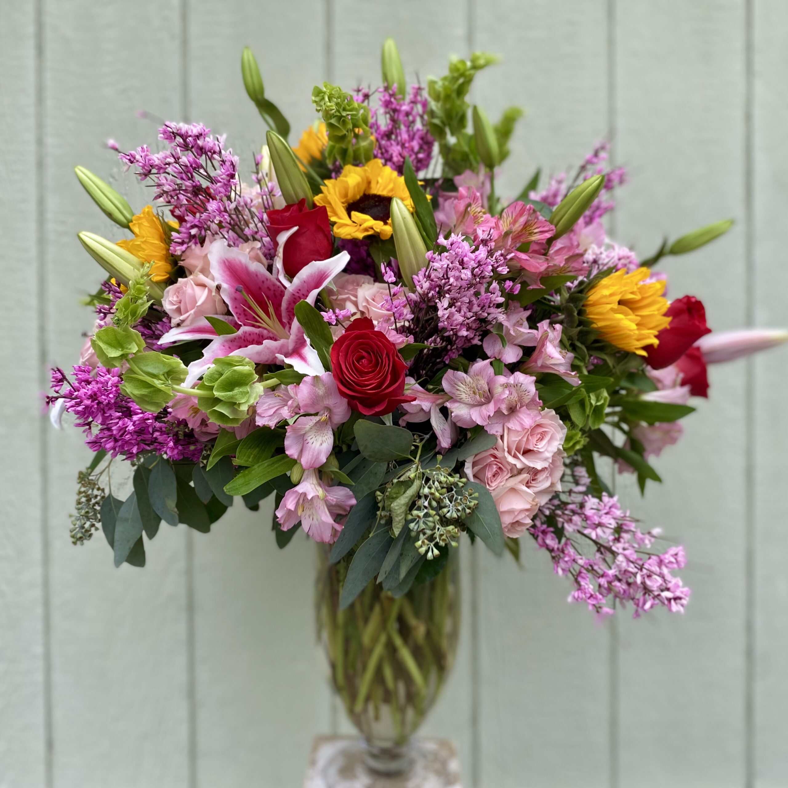 Gorgeous centerpiece vase arrangement - The Aurelia by Annaville Florist