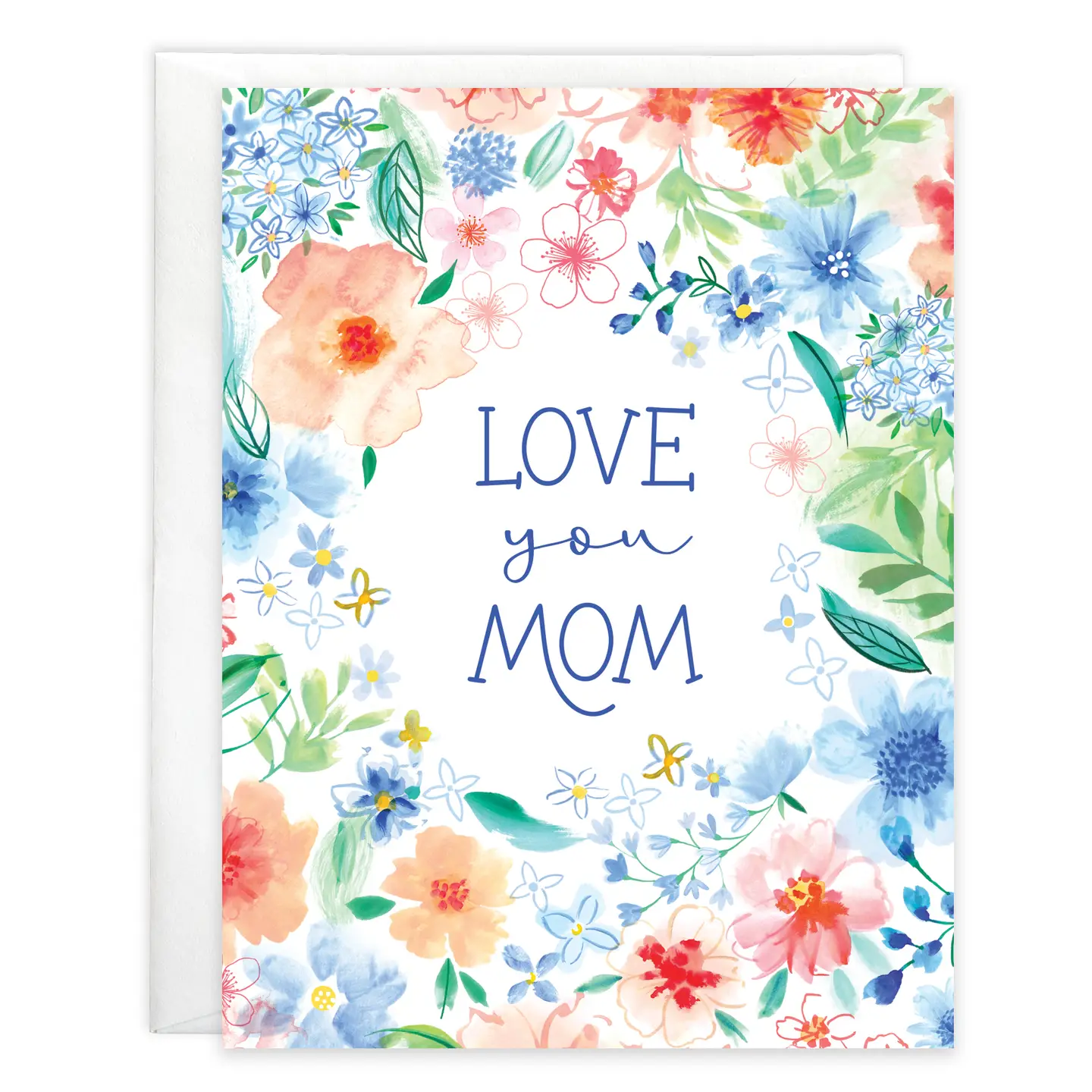 mothers-day-card-blue-soft-petals Mother's Day Greeting Card - Soft Blue Petals