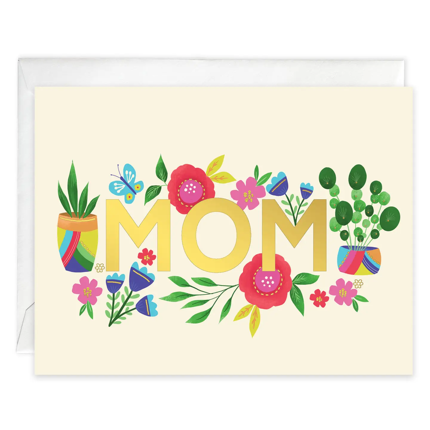 mothers-day-card-plants-flowers Mother's Day Greeting Card - Plants and Flowers