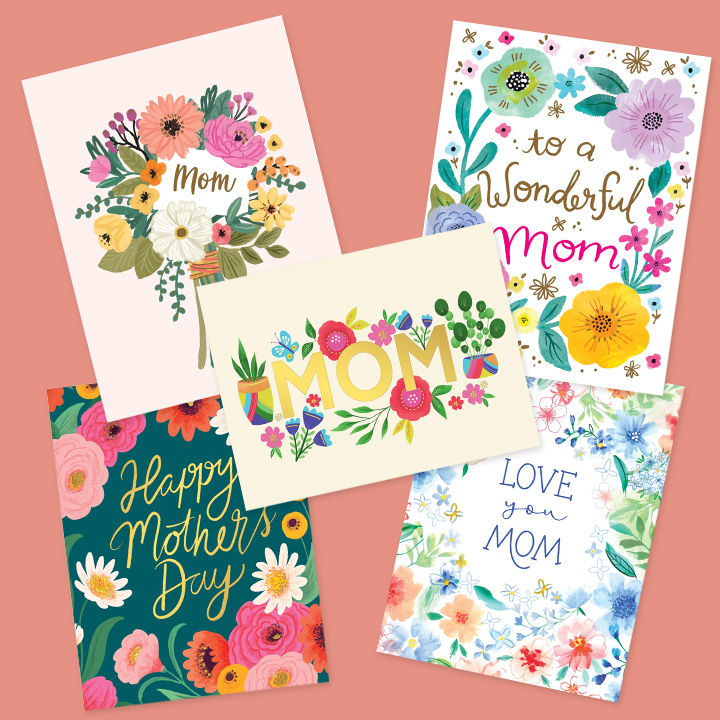 Bespoke Mother's Day Greeting Cards with your Floral Bouquet 78410